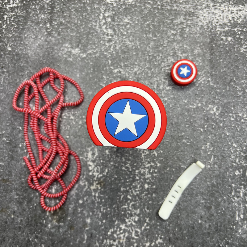 Charger Protection Case Cartoon series - Captain america Shield Charger Protection Case Cartoon series - Captain america Shield