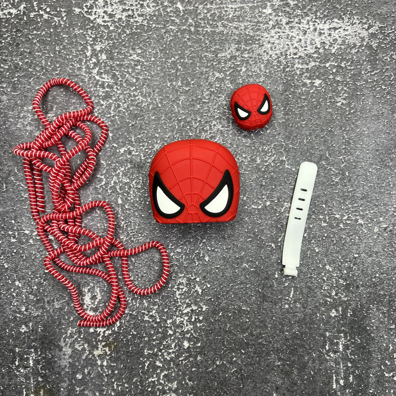 Spiderman Embossed Charger Protection Spiderman Embossed Charger Protection