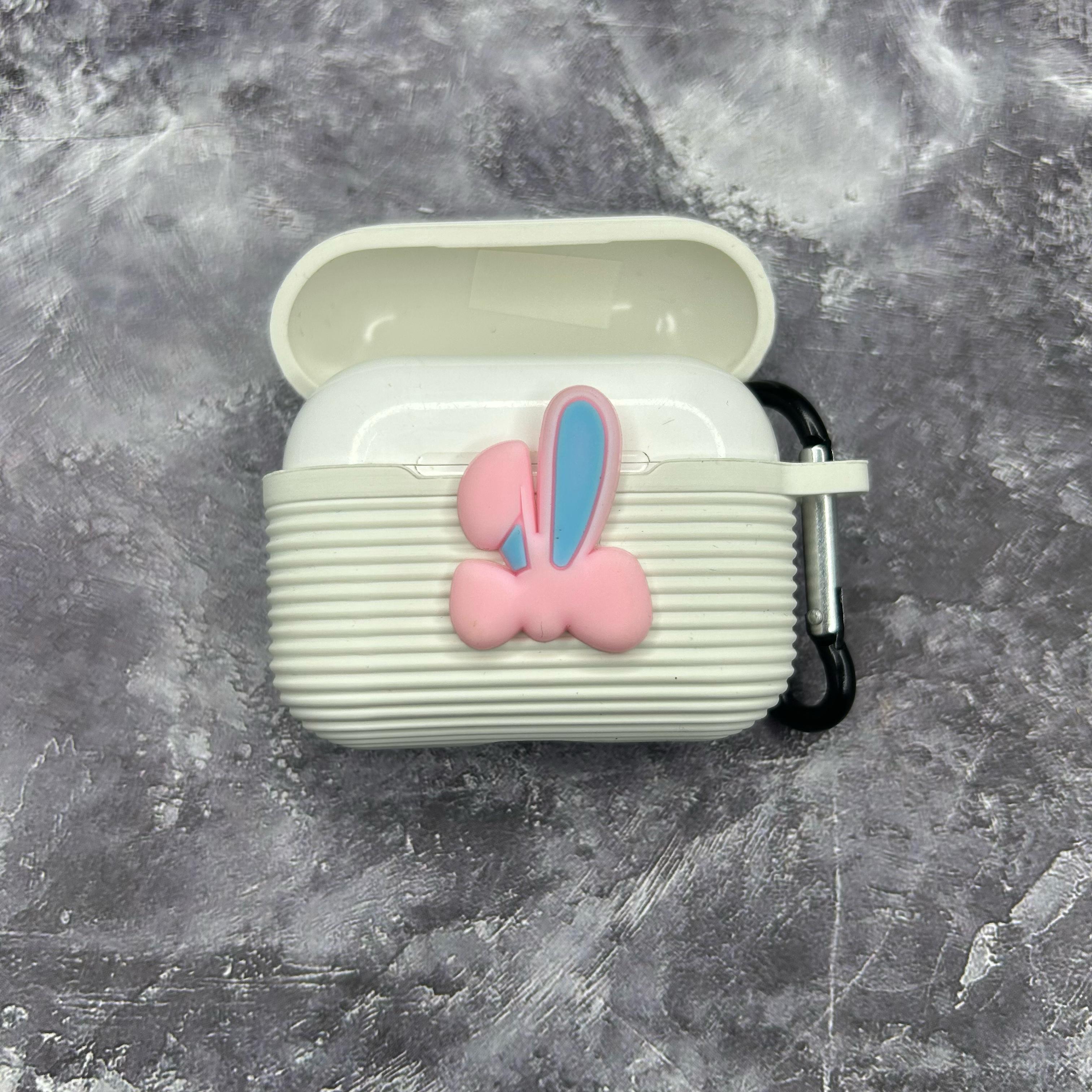 PINK BUNNY SILICONE PROTECTIVE CASE APPLE AIRPODS PINK BUNNY SILICONE PROTECTIVE CASE APPLE AIRPODS