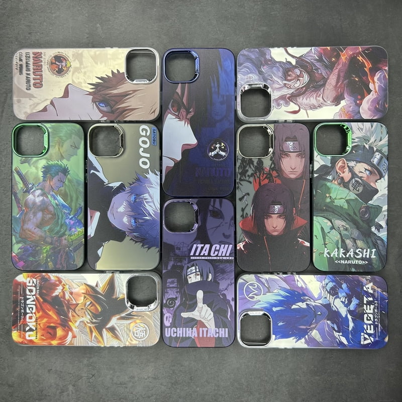 Silicone-Fiber Printed Anime Series Back Case for iPhone Silicone-Fiber Printed Anime Series Back Case for iPhone